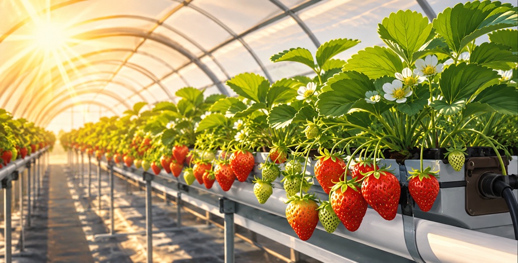 Cooling off summer strawberries